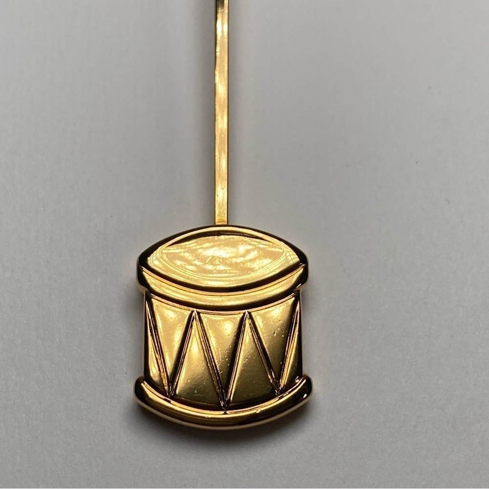 Georg Jensen Gold Plated Candleholder Drum design by Andreas Made in Denmark - Picture 6 of 11